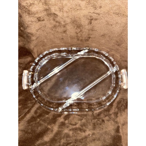 Raleigh by fostoria Three Part Divided Serving dish - Picture 2 of 5